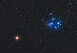 Mars bei den Plejaden (M45)