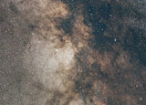 Milchstrasse im Sternbild Schild